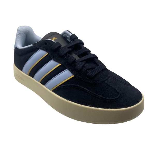 adidas Shoes - NEW Adidas Barreda Black Baby Blue Gold Suede Sneakers Womens 6 Streetwear Retro